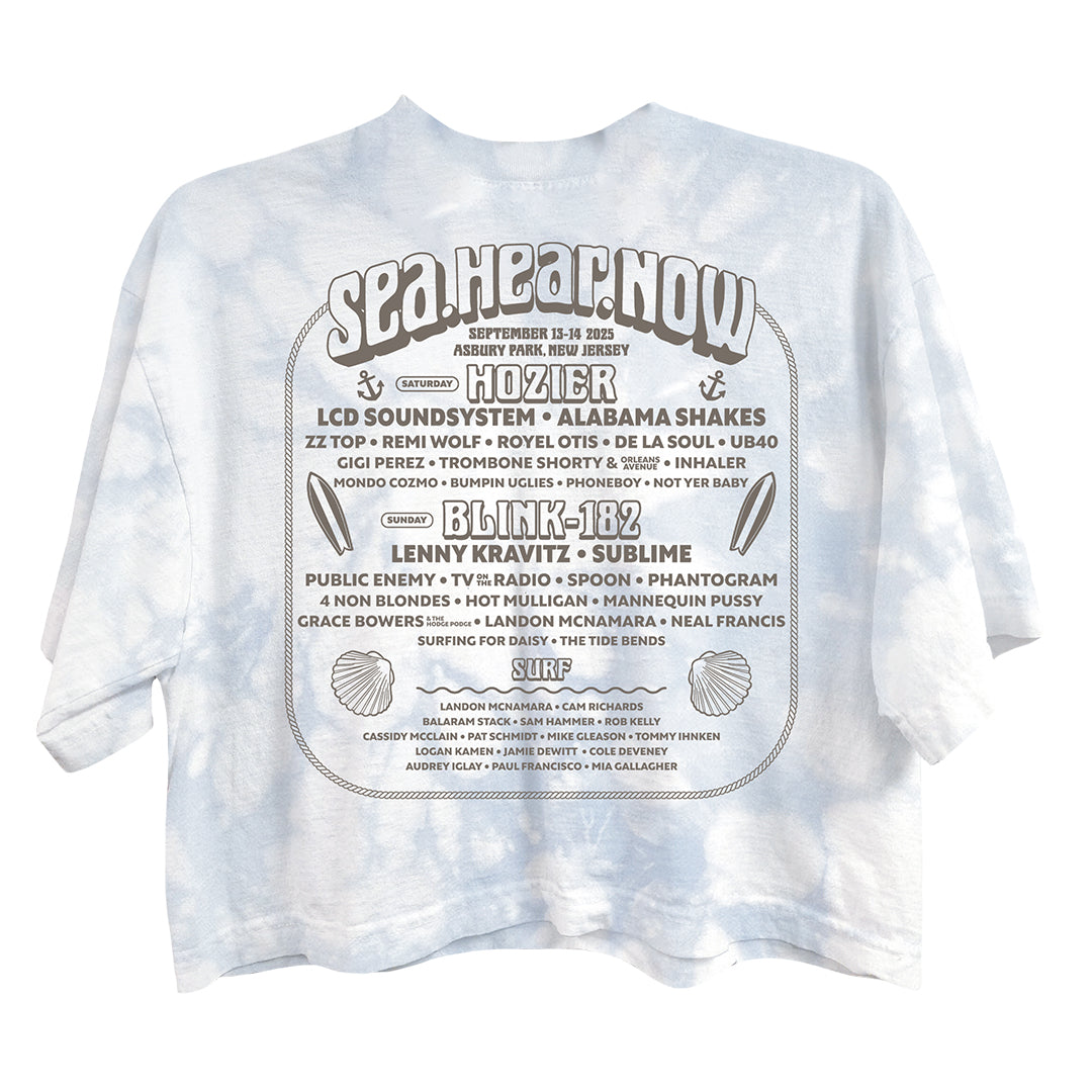 Women's Skeleton Surf Lineup Crop Tee