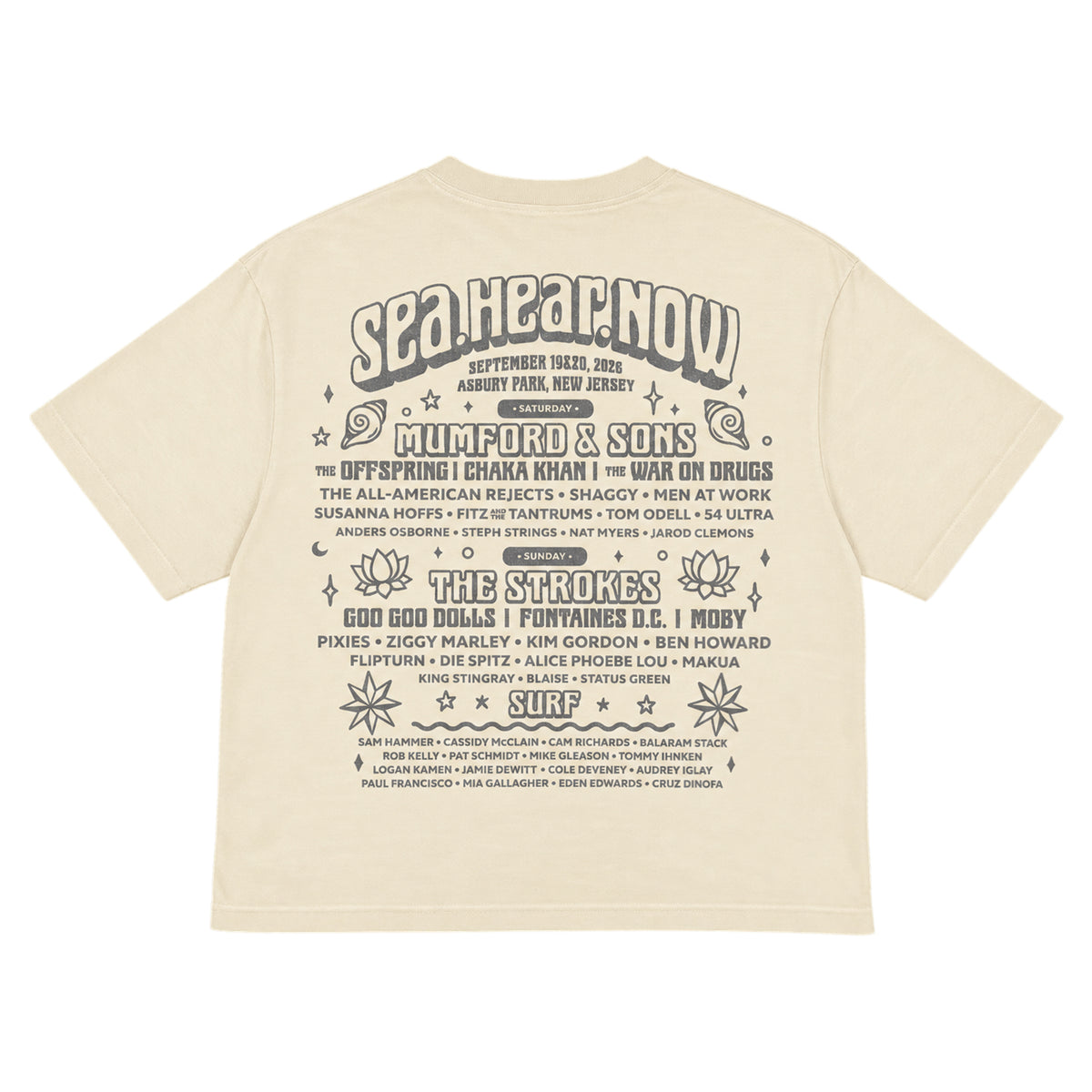 Turtle Lineup Crop Tee