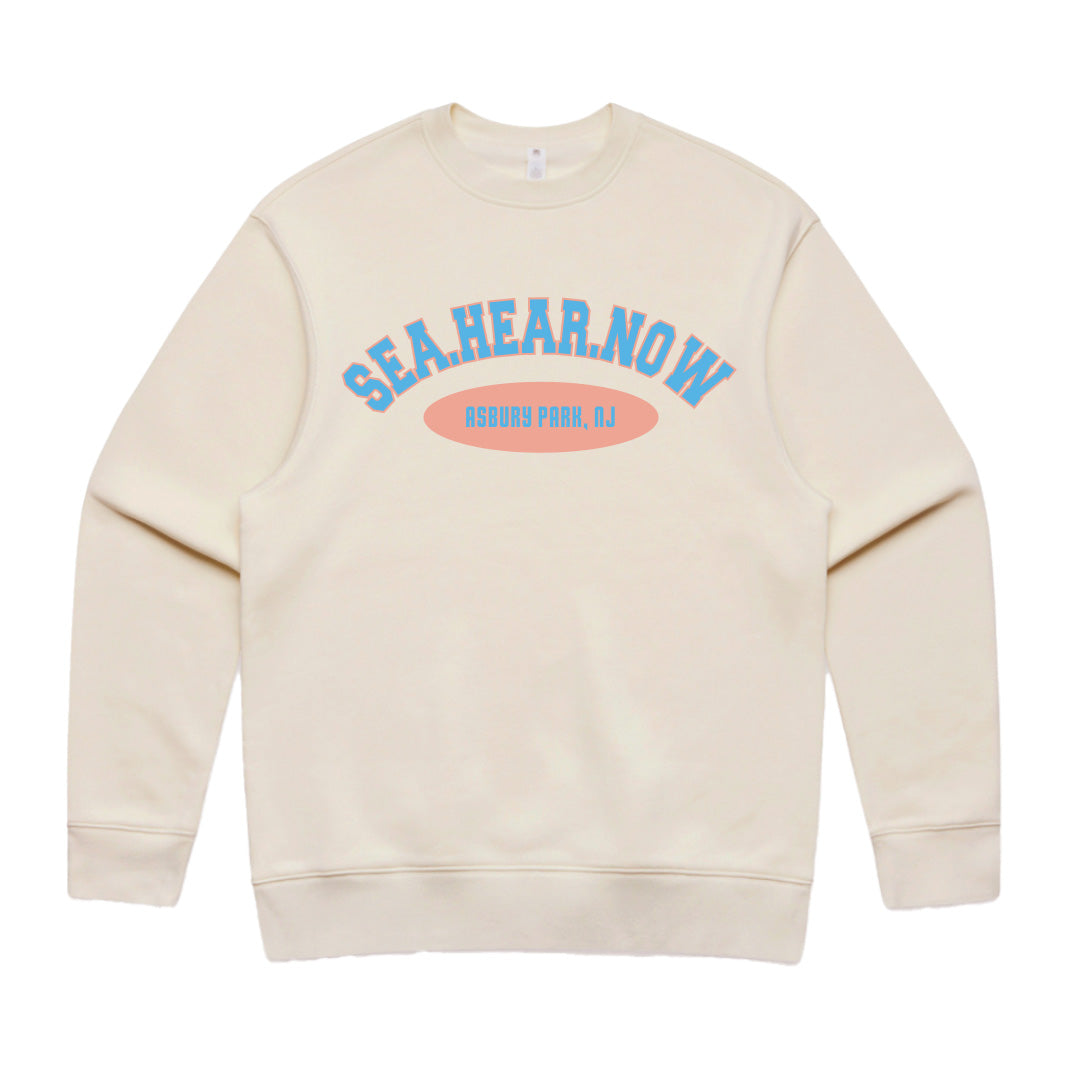 Sea Hear Now Collegiate Pullover Crewneck Sweatshirt