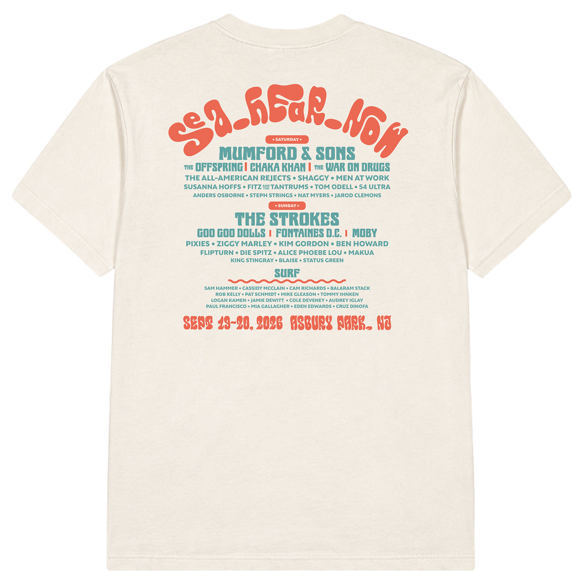 Seahorse Lineup Tee