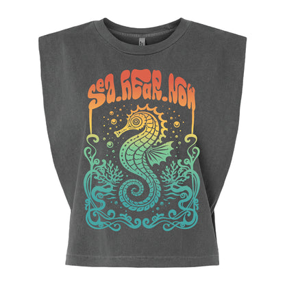 Seahorse Lineup Crop Tank