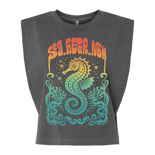 Seahorse Lineup Crop Tank